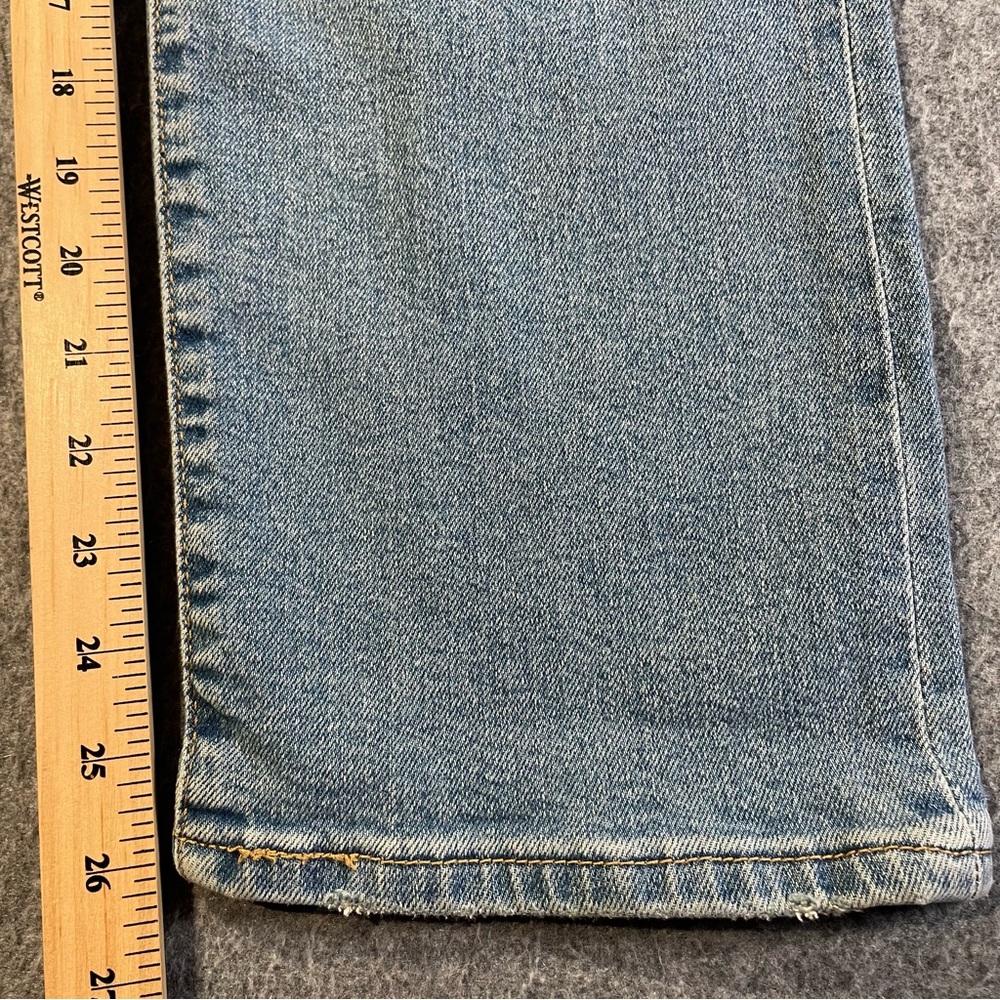Levi’s Ribcage Straight Leg Ankle Jeans Women’s Size 24 Light Wash Button Fly - Picture 10 of 15